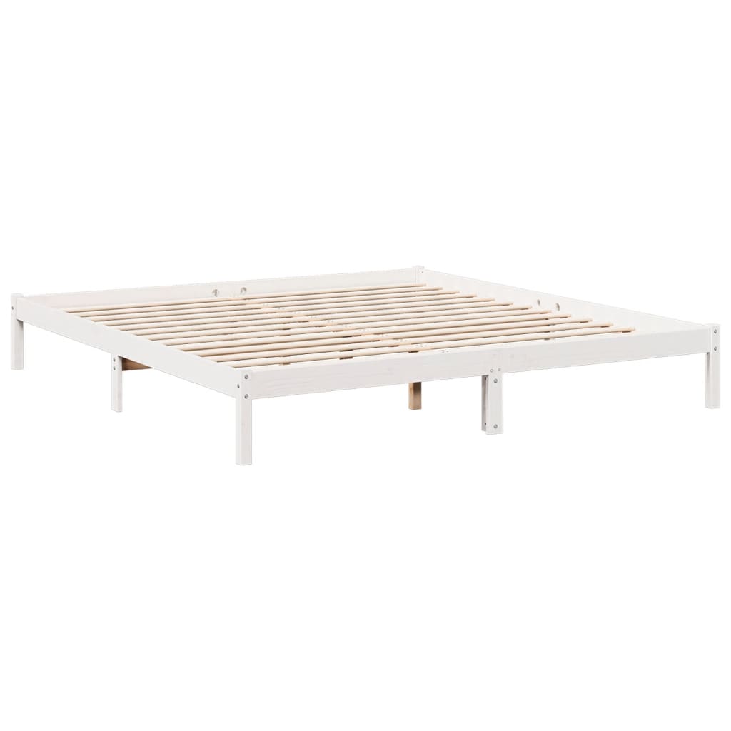 ekstra lang sengeramme uden madras 180x220 cm massivt fyrretræ