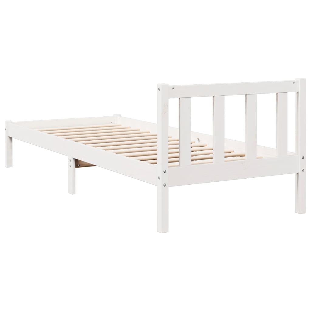 ekstra lang sengeramme uden madras 80x210 cm massivt fyrretræ