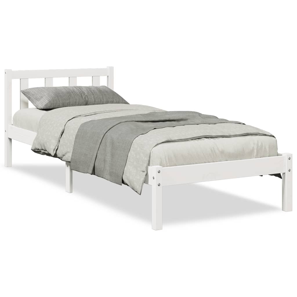 ekstra lang sengeramme uden madras 90x210 cm massivt fyrretræ