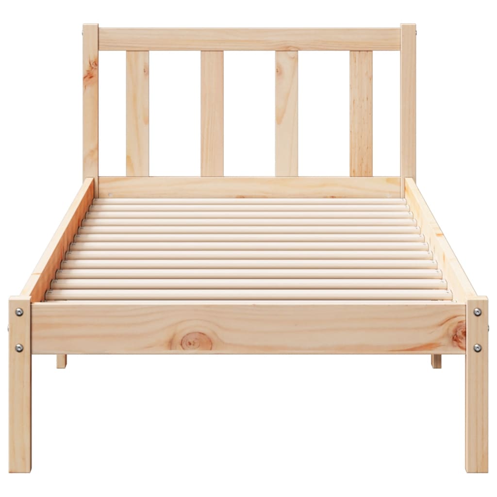 ekstra lang sengeramme uden madras 100x210 cm massivt fyrretræ