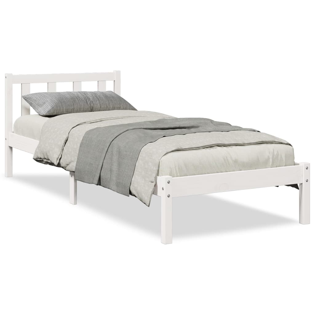 ekstra lang sengeramme uden madras 100x210 cm massivt fyrretræ
