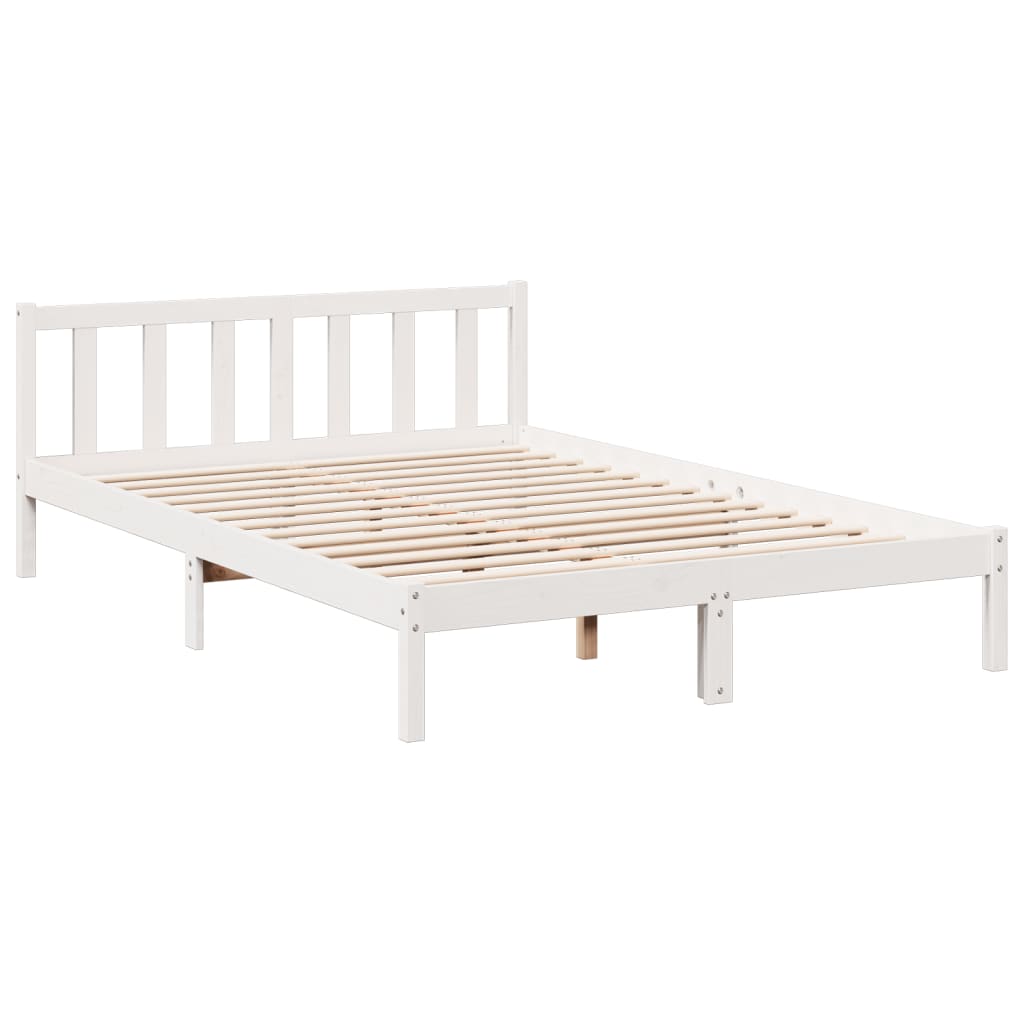 ekstra lang sengeramme uden madras 140x210 cm massivt fyrretræ