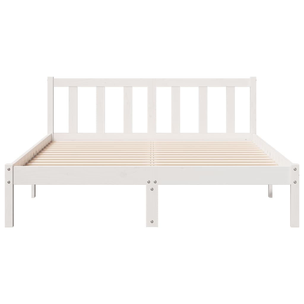 ekstra lang sengeramme uden madras 140x210 cm massivt fyrretræ