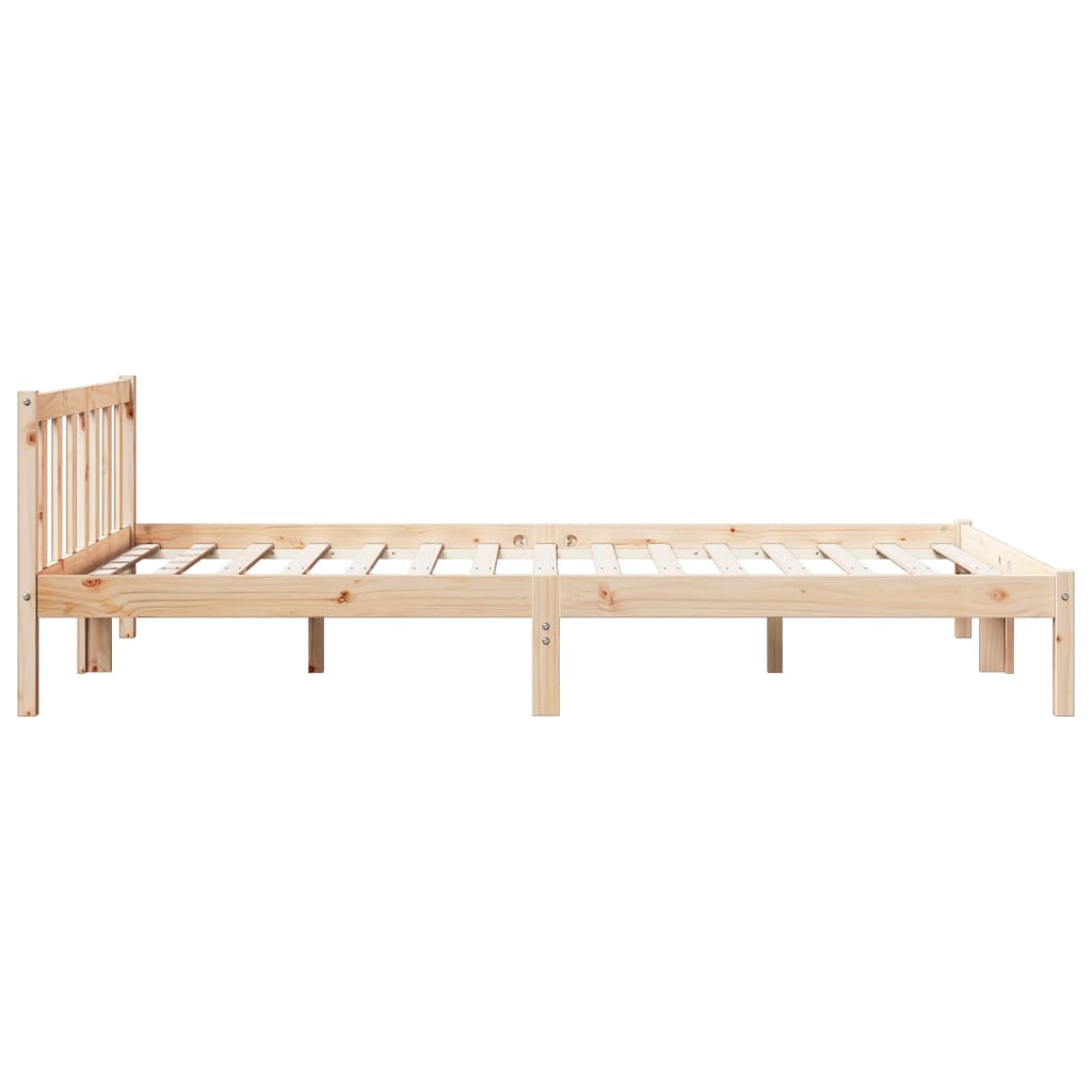 ekstra lang sengeramme uden madras 160x210 cm massivt fyrretræ