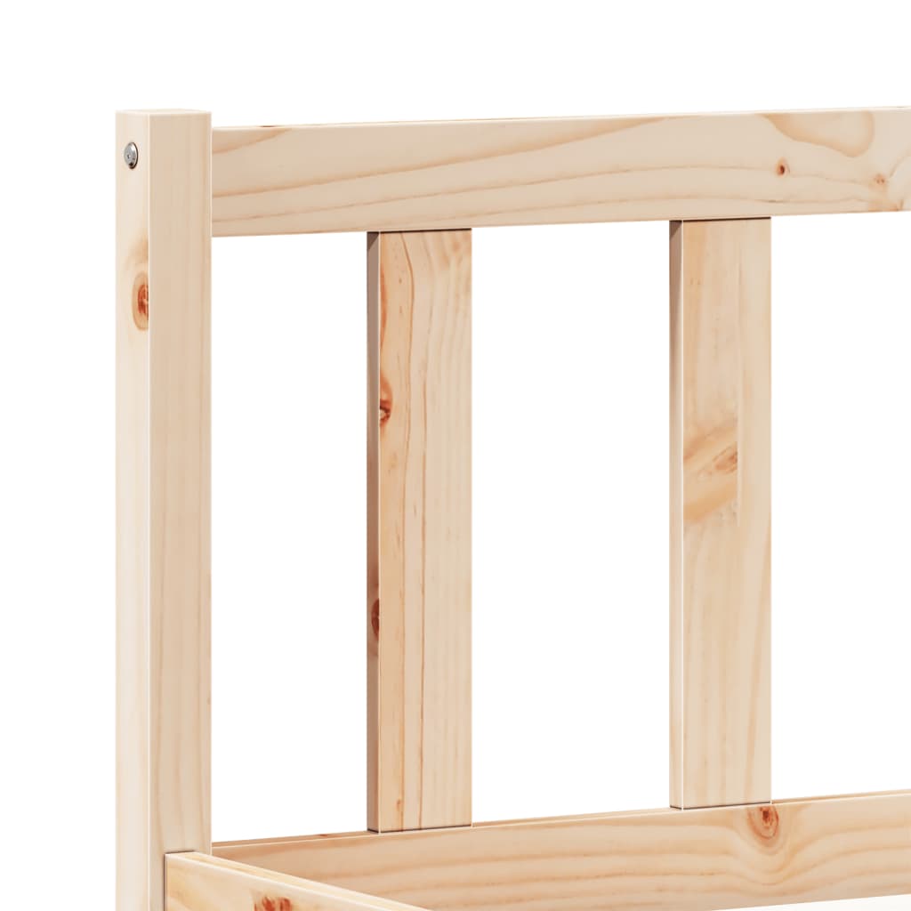 ekstra lang sengeramme uden madras 160x210 cm massivt fyrretræ
