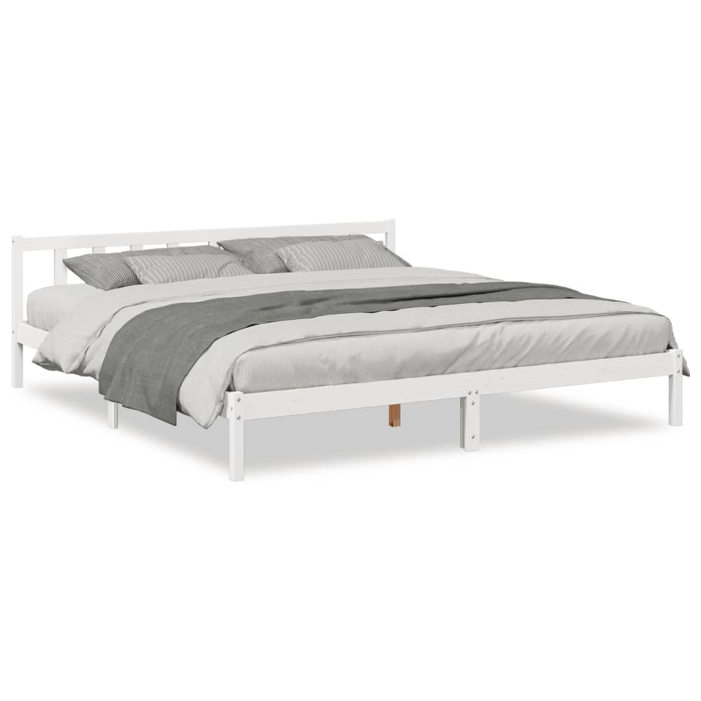 ekstra lang sengeramme uden madras 180x210 cm massivt fyrretræ