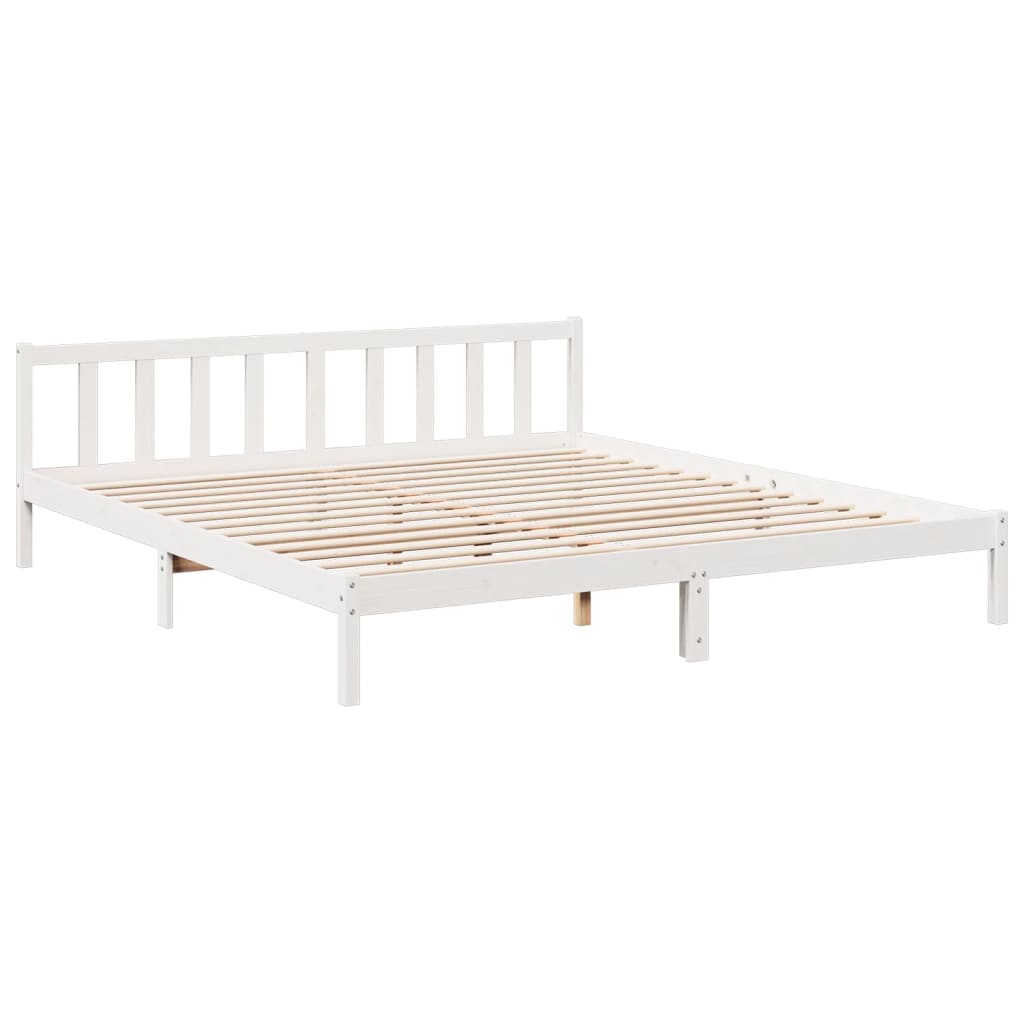 ekstra lang sengeramme uden madras 180x210 cm massivt fyrretræ