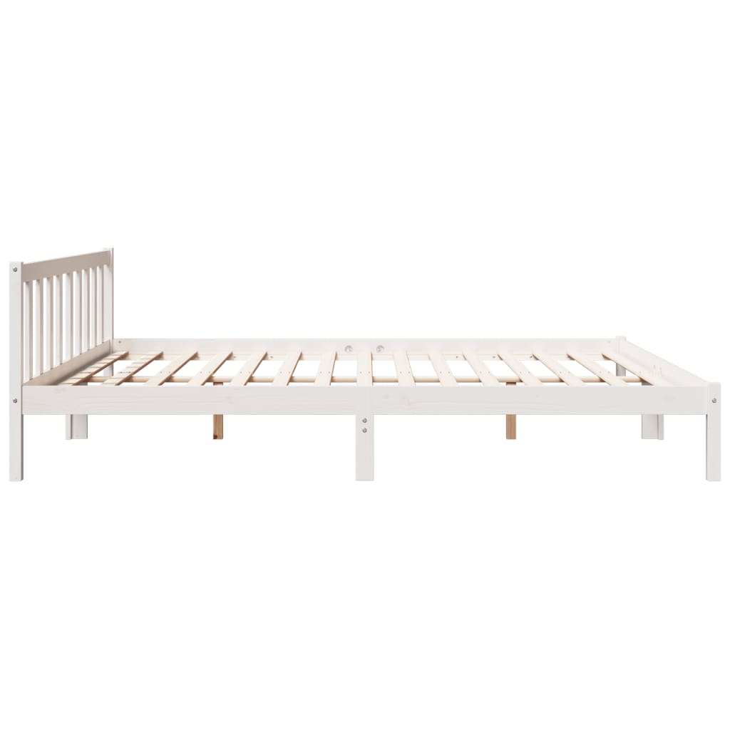 ekstra lang sengeramme uden madras 180x210 cm massivt fyrretræ
