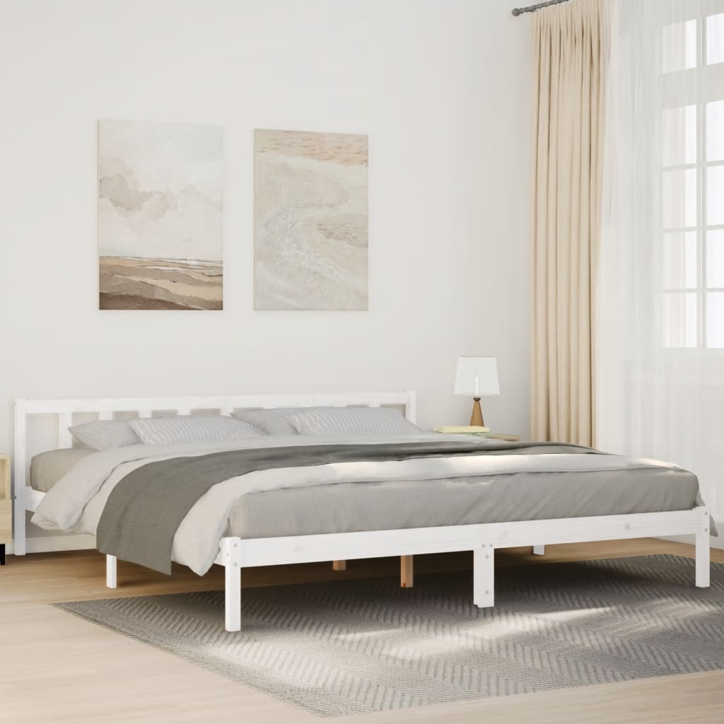 ekstra lang sengeramme uden madras 180x210 cm massivt fyrretræ