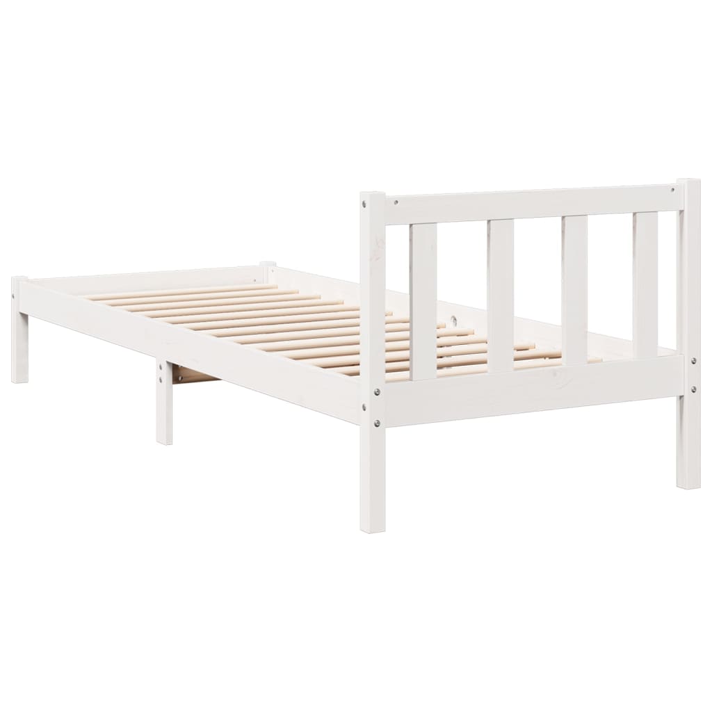 ekstra lang sengeramme uden madras 80x220 cm massivt fyrretræ
