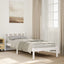 ekstra lang sengeramme uden madras 80x220 cm massivt fyrretræ