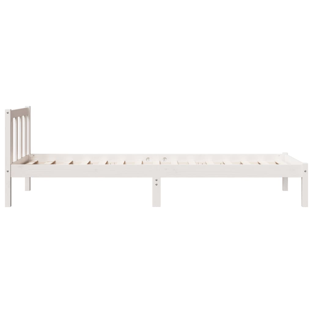 ekstra lang sengeramme uden madras 100x220 cm massivt fyrretræ