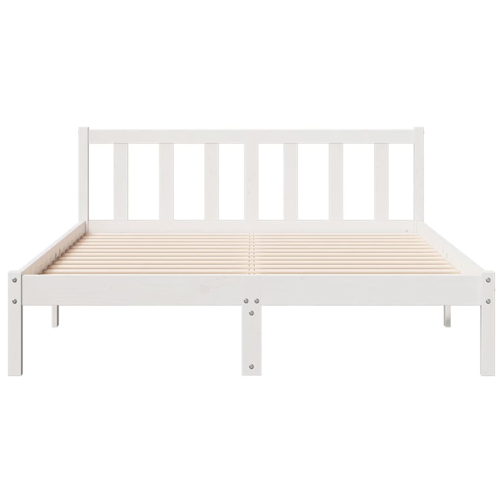 ekstra lang sengeramme uden madras 160x220 cm massivt fyrretræ