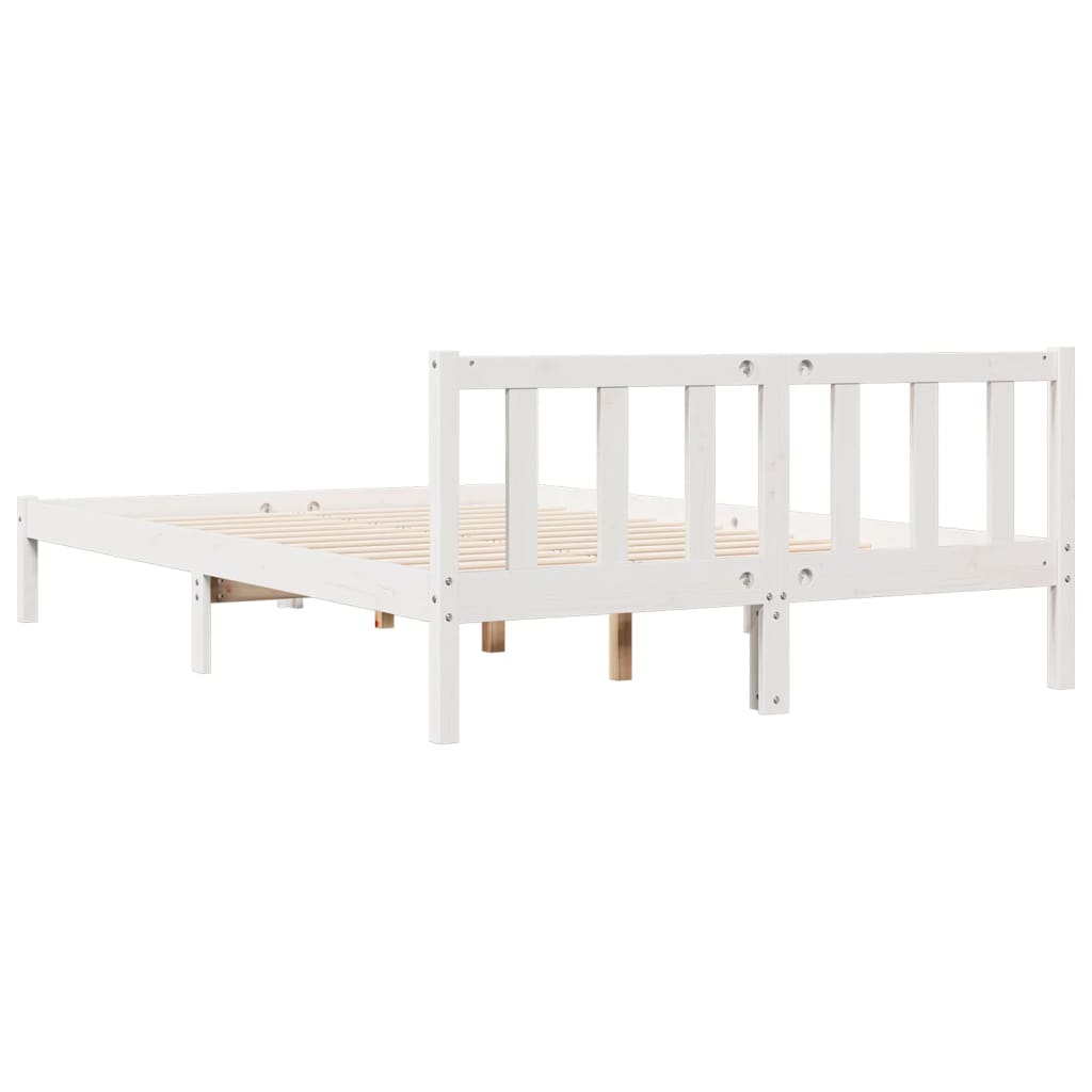 ekstra lang sengeramme uden madras 160x220 cm massivt fyrretræ