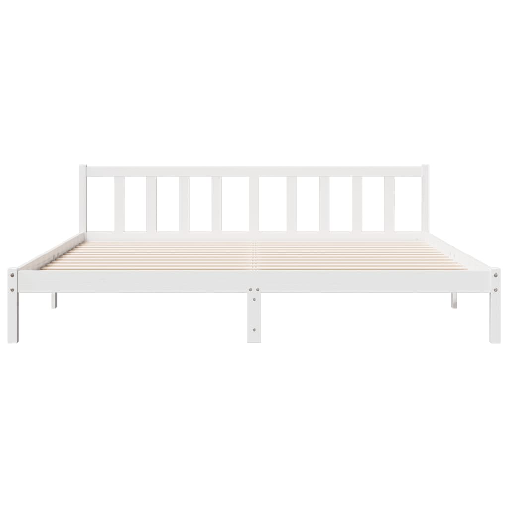 ekstra lang sengeramme uden madras 200x220 cm massivt fyrretræ