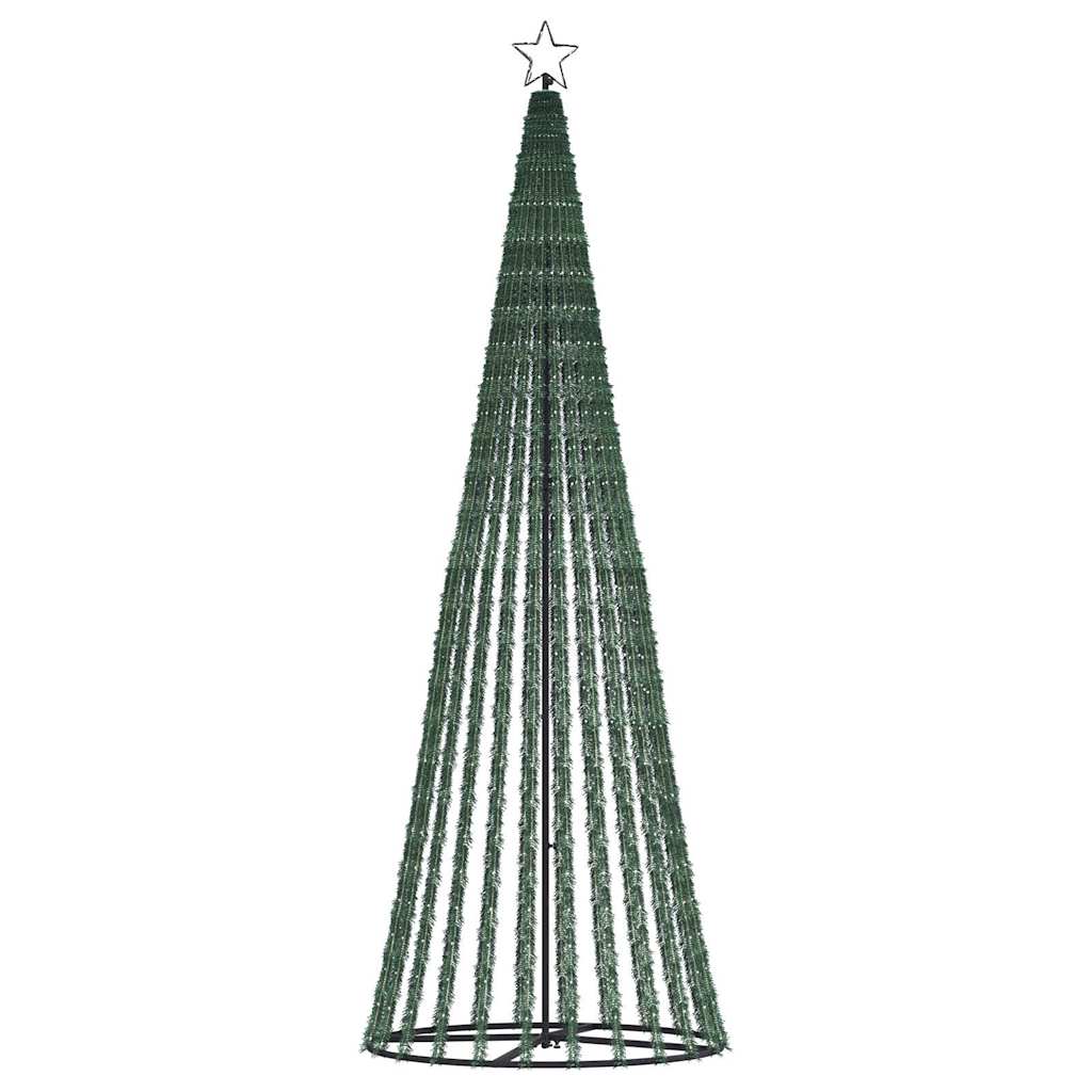 LED-juletræ 475 LED'er 247 cm varmt hvidt lys