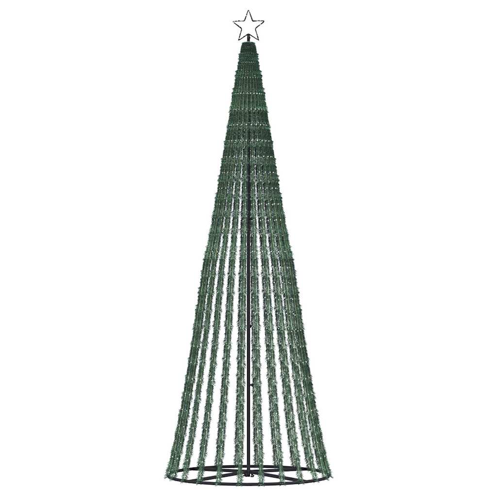 LED-juletræ 475 LED'er 247 cm varmt hvidt lys