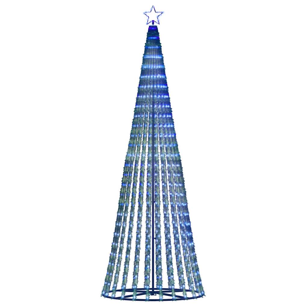 LED-juletræ 475 LED'er 247 cm blåt lys