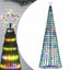 LED-juletræ 475 LED'er 247 cm farverigt lys
