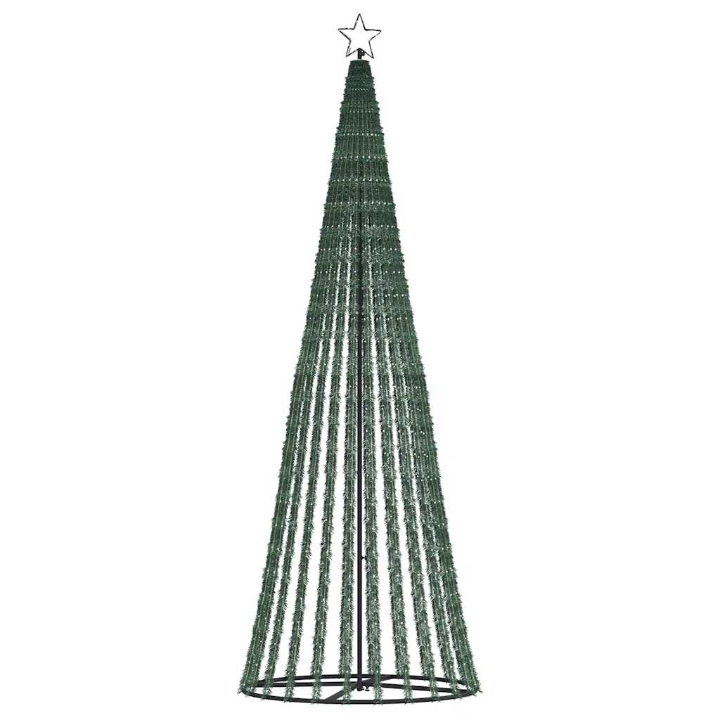 LED-juletræ 475 LED'er 247 cm farverigt lys