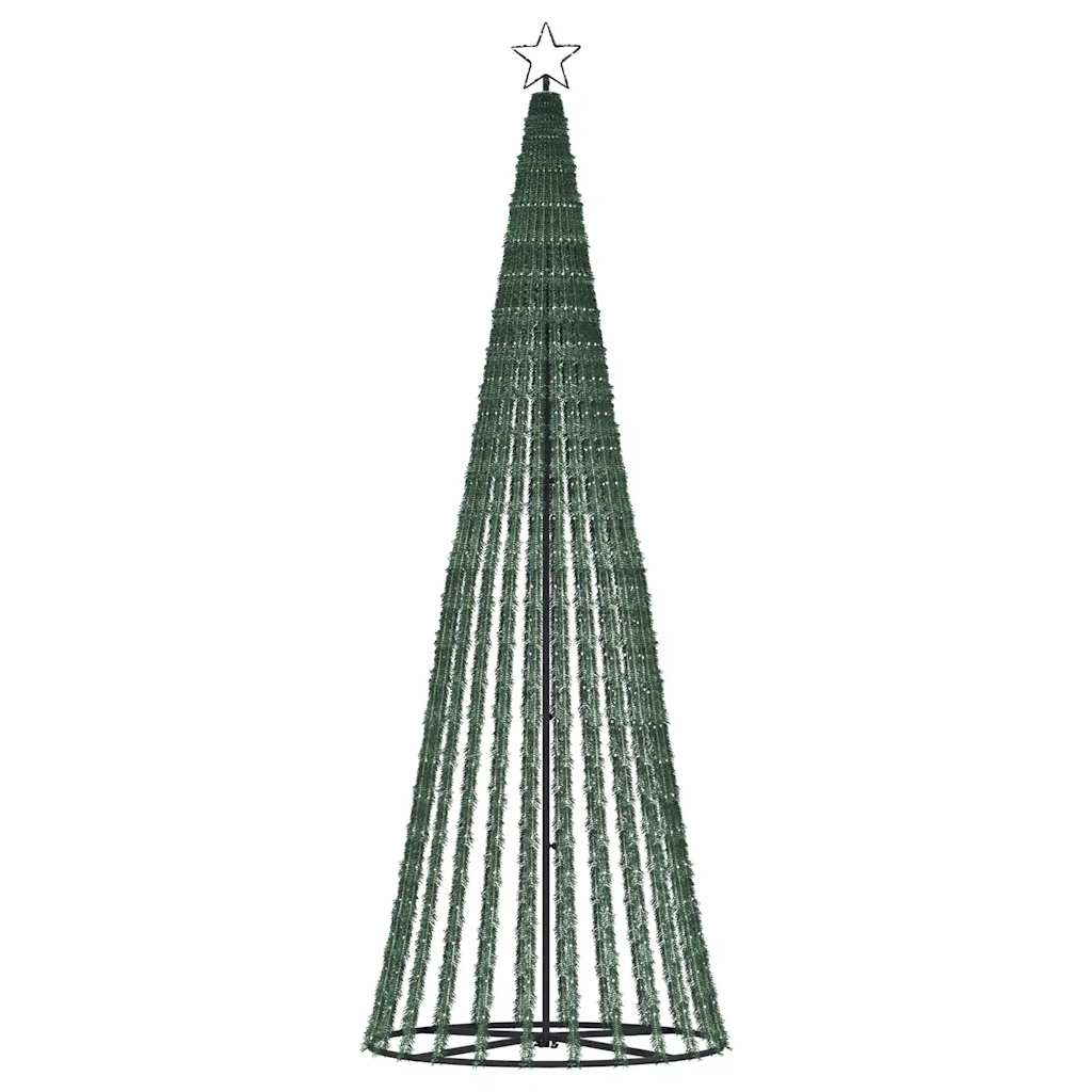 LED-juletræ 475 LED'er 247 cm farverigt lys