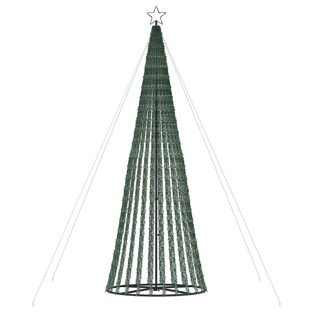 LED-juletræ 1028 LED'er 403 cm koldt hvidt lys