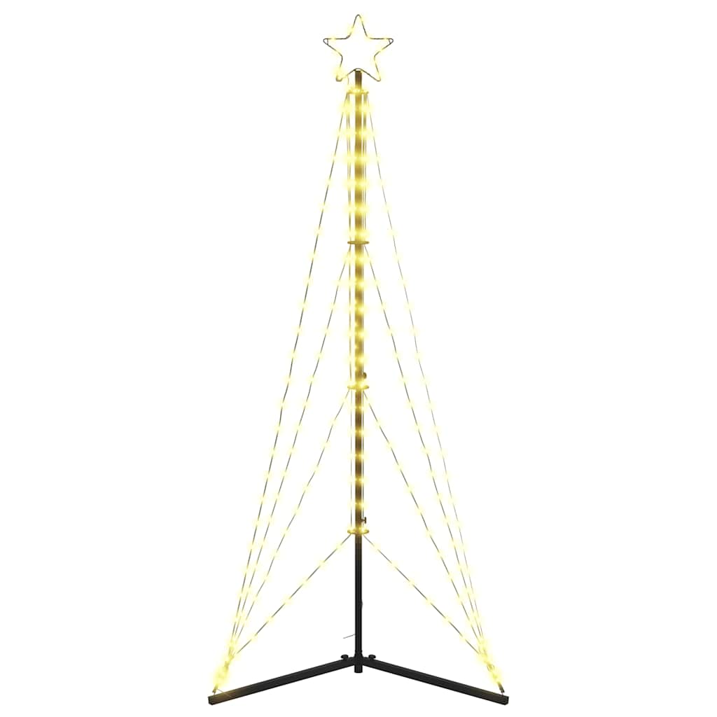 LED-juletræ 363 LED'er 182 cm varmt hvidt lys