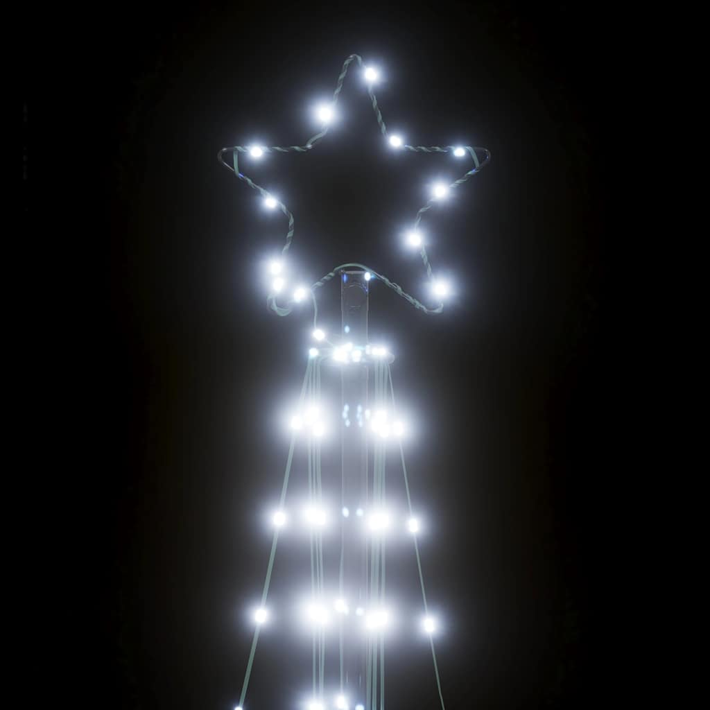 LED-juletræ 363 LED'er 182 cm koldt hvidt lys