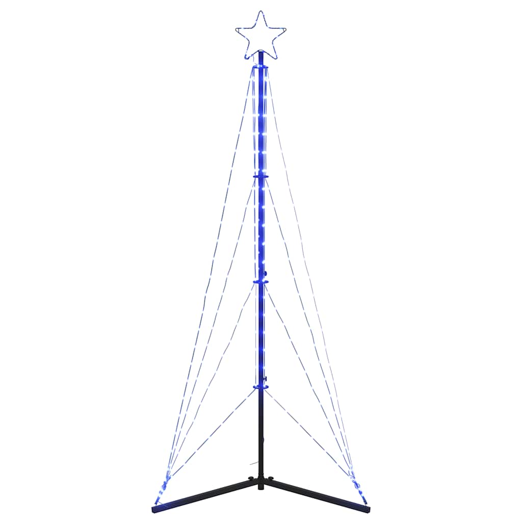 LED-juletræ 363 LED'er 182 cm blåt lys