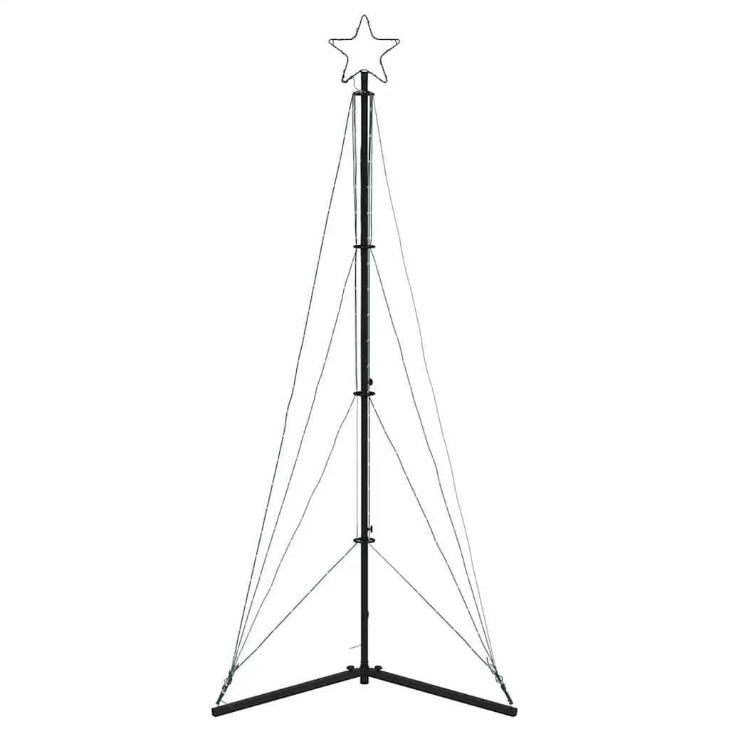 LED-juletræ 363 LED'er 182 cm blåt lys