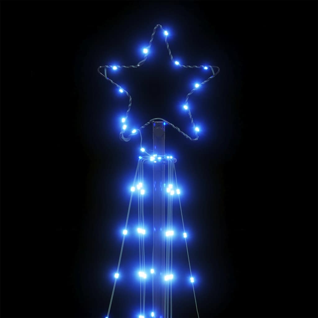 LED-juletræ 363 LED'er 182 cm blåt lys
