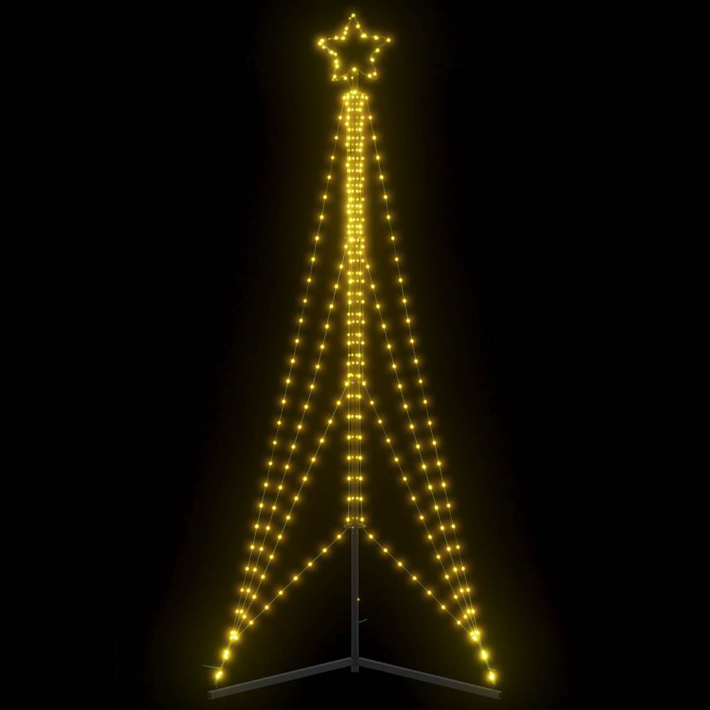 LED-juletræ 483 LED'er 240 cm varmt hvidt lys