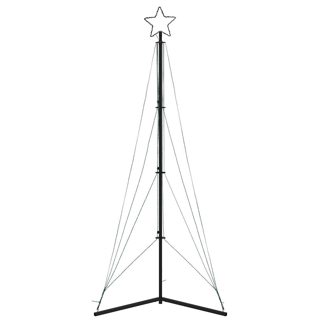 LED-juletræ 483 LED'er 240 cm koldt hvidt lys