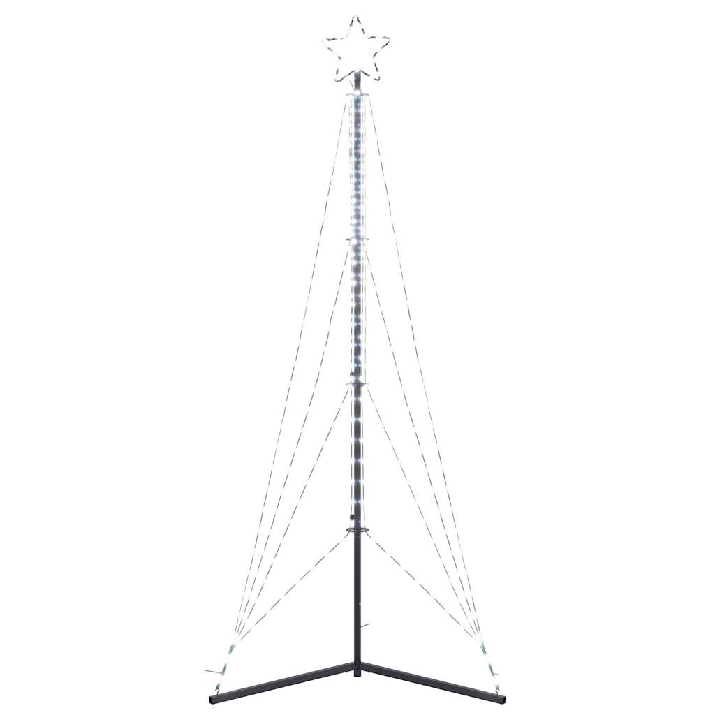 LED-juletræ 483 LED'er 240 cm koldt hvidt lys