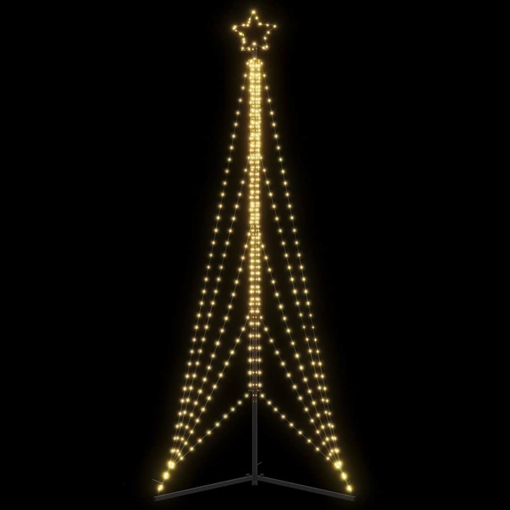 LED-juletræ 525 LED'er 302 cm varmt hvidt lys
