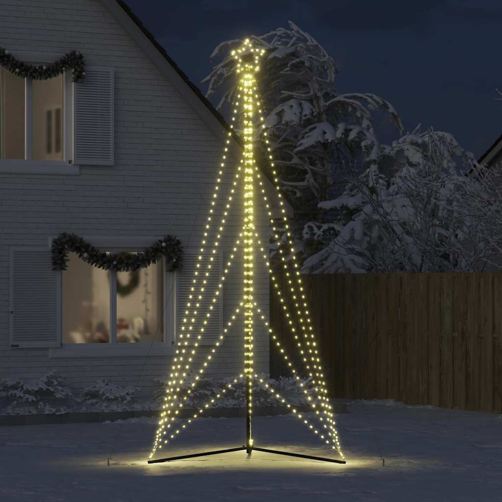 LED-juletræ 615 LED'er 404,5 cm varmt hvidt lys