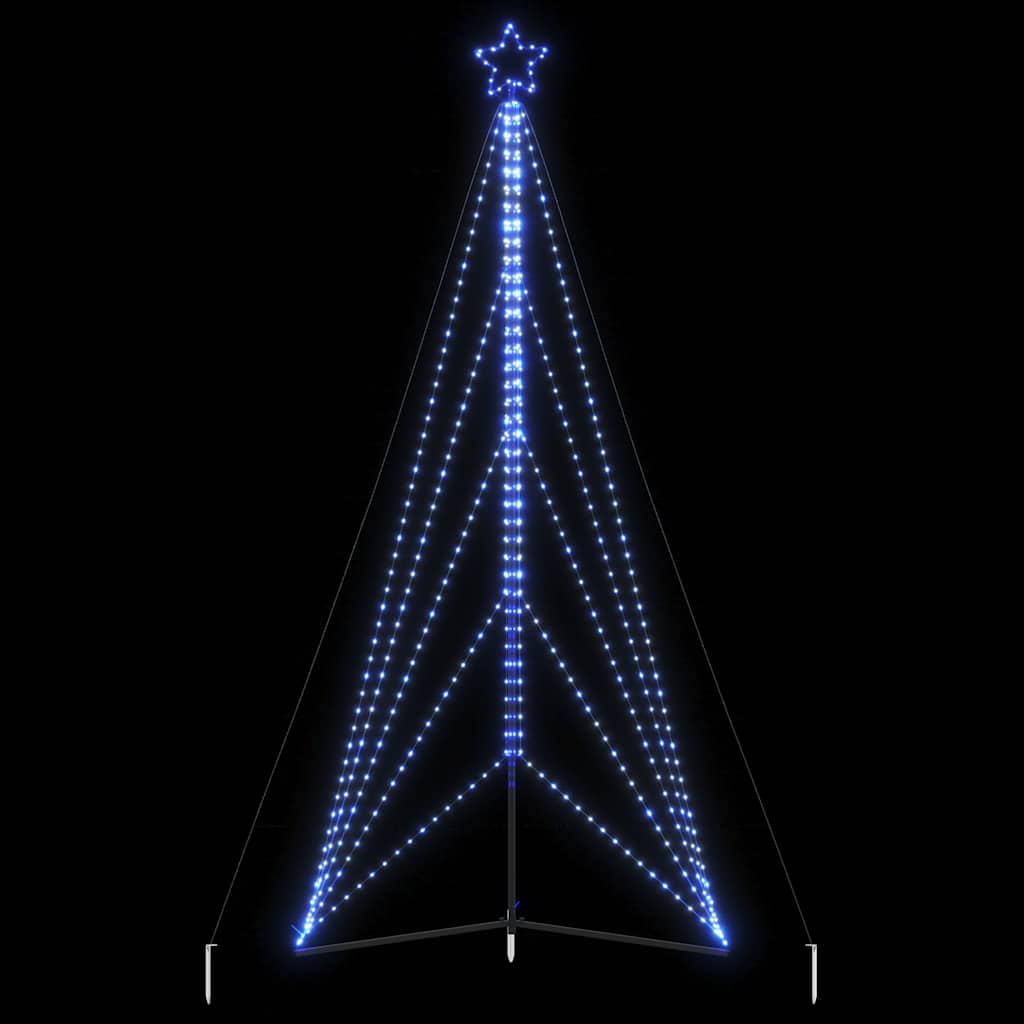 LED-juletræ 615 LED'er 404,5 cm blåt lys