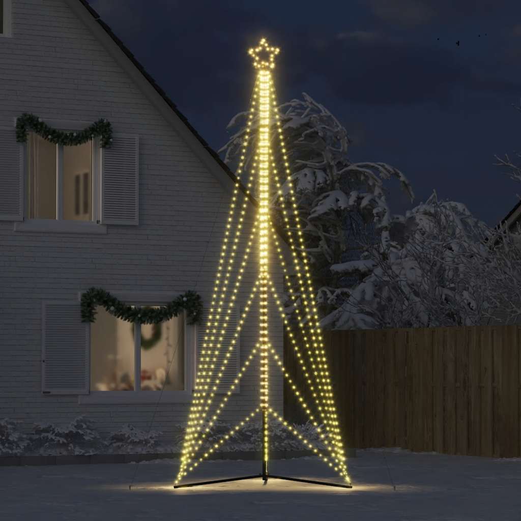 LED-juletræ 861 LED'er 478 cm varmt hvidt lys