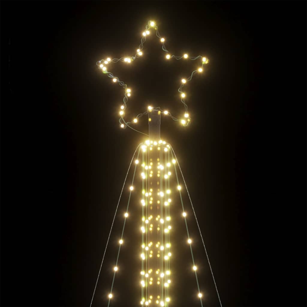 LED-juletræ 861 LED'er 478 cm varmt hvidt lys