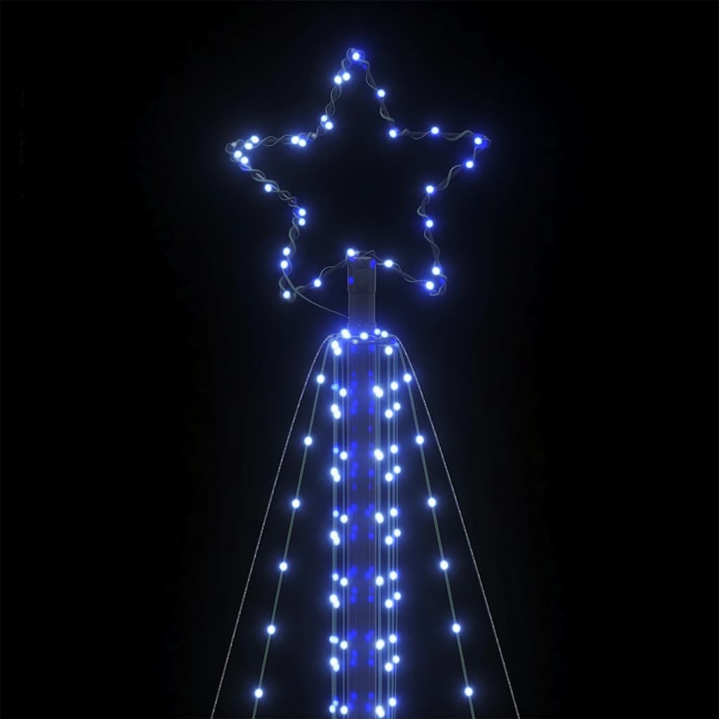 LED-juletræ 861 LED'er 478 cm blåt lys