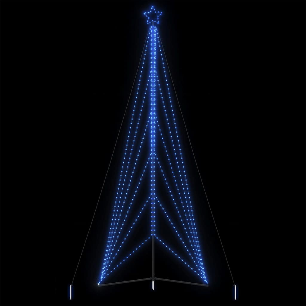 LED-juletræ 861 LED'er 478 cm blåt lys