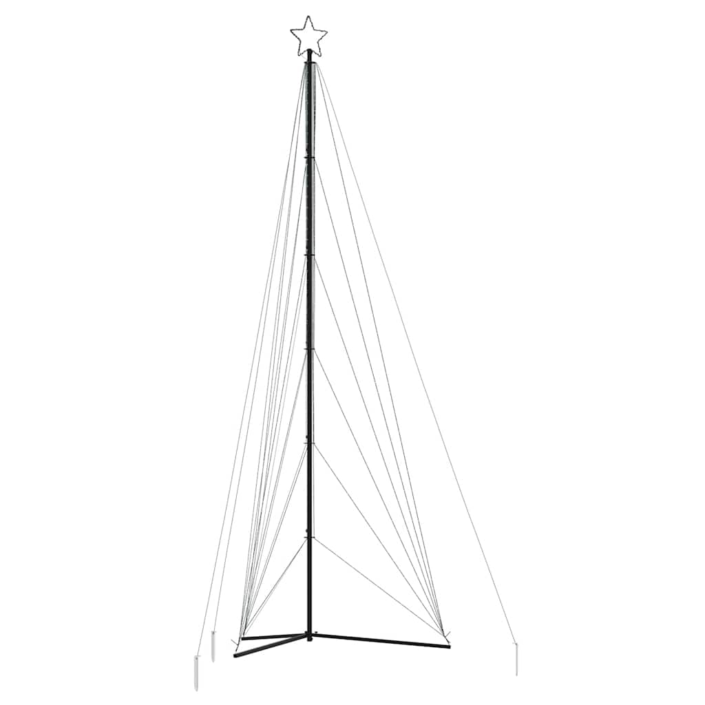 LED-juletræ 861 LED'er 478 cm farverigt lys