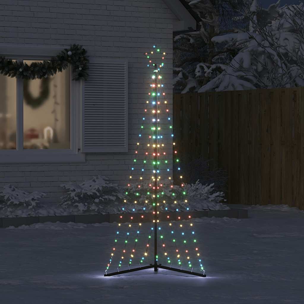 LED-juletræ 339 LED'er 187 cm farverigt lys