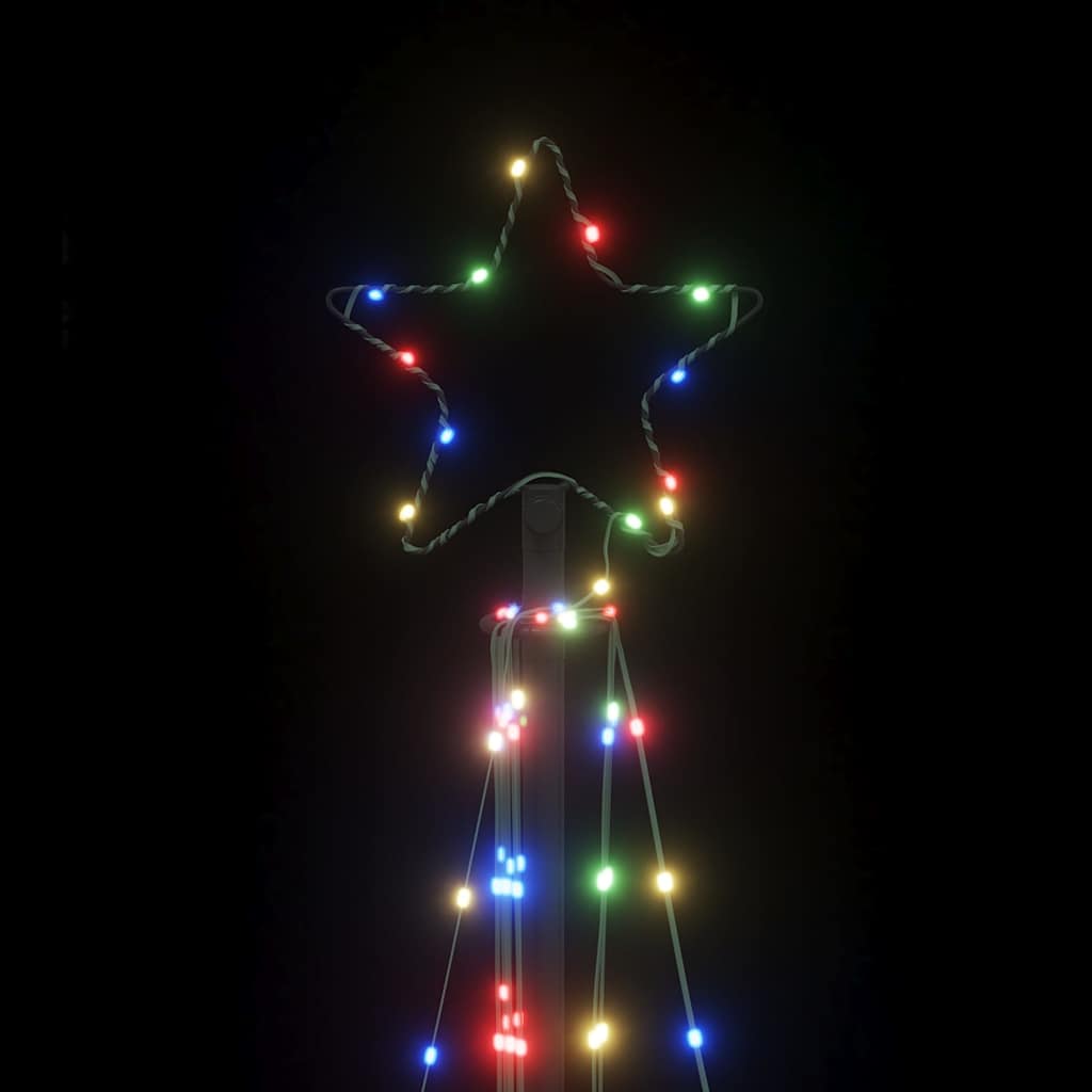 LED-juletræ 339 LED'er 187 cm farverigt lys