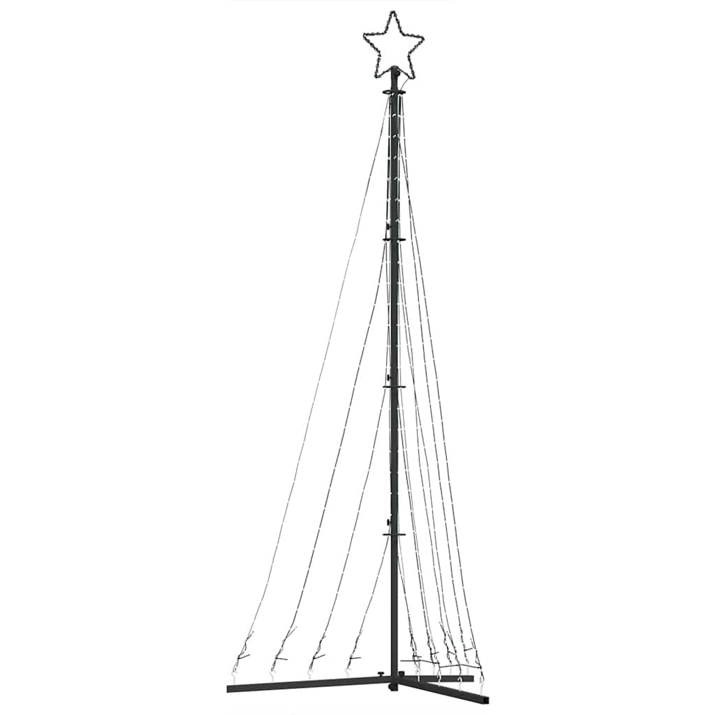 LED-juletræ 447 LED'er 250 cm varmt hvidt lys