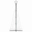 LED-juletræ 447 LED'er 250 cm varmt hvidt lys