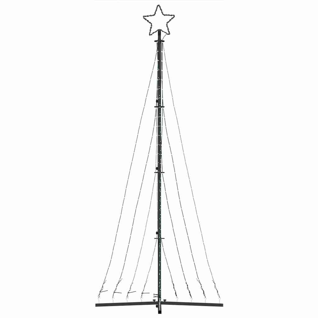 LED-juletræ 447 LED'er 250 cm varmt hvidt lys