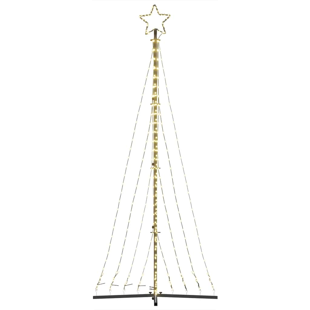 LED-juletræ 447 LED'er 250 cm varmt hvidt lys