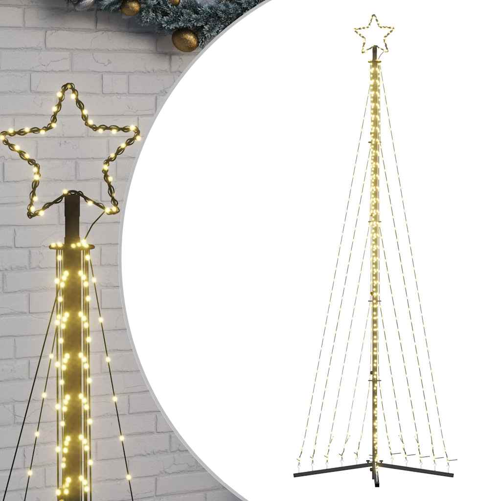LED-juletræ 495 LED'er 300,5 cm varmt hvidt lys