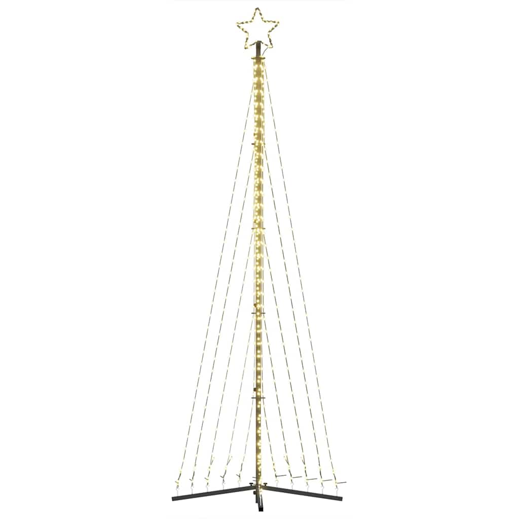LED-juletræ 495 LED'er 300,5 cm varmt hvidt lys